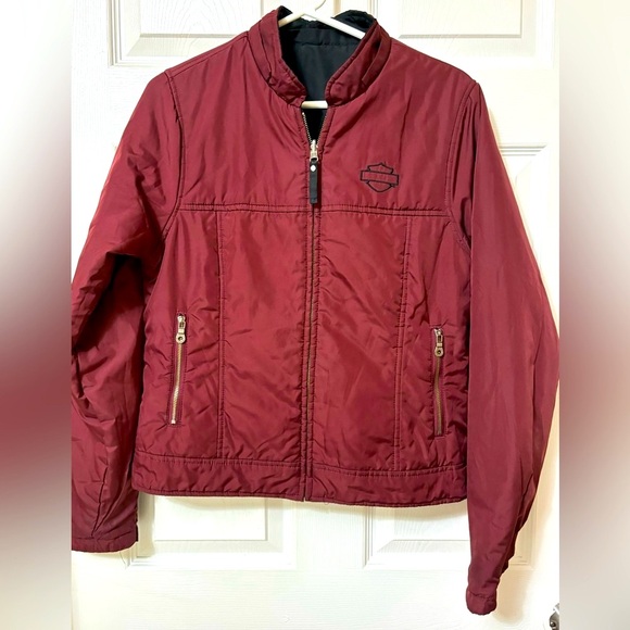 Woman’s Harley Davidson Reversible jacket Medium - Picture 4 of 9
